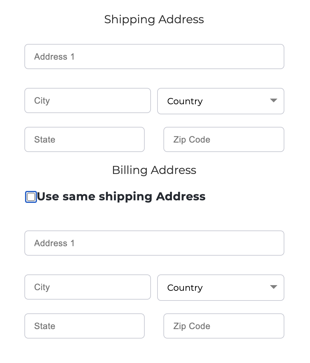 Shipping Information