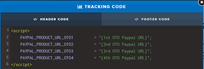 Clickfunnels Funnel Step - Settings - Tracking Code