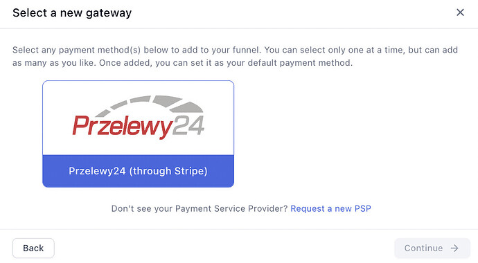 Choosing Przelewy24