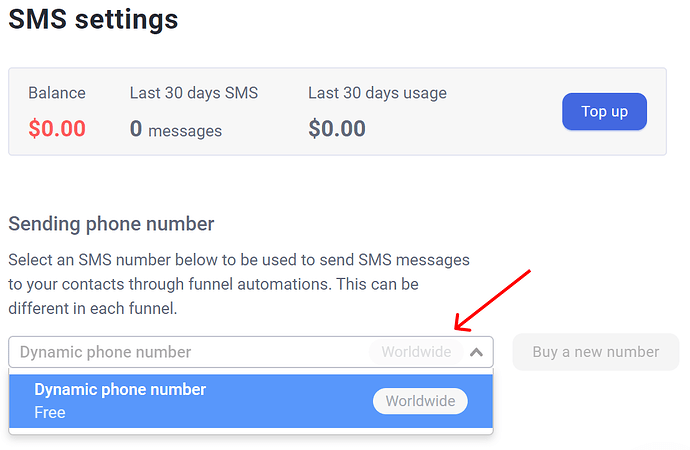 Selecting a dynamic phone number
