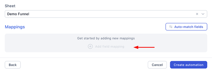 Add field mapping