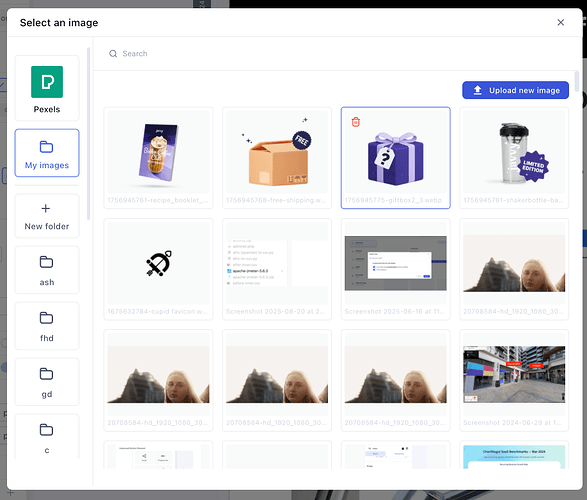 The image library with Pexels built in