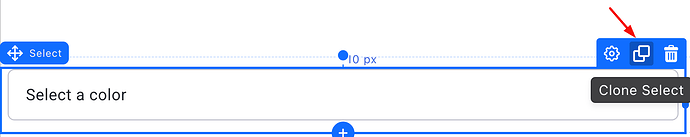 Cloning a form element