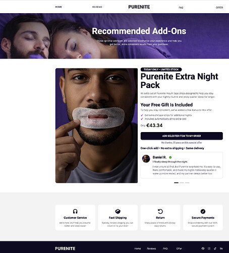 Upsell Page