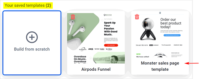 Locate a custom template