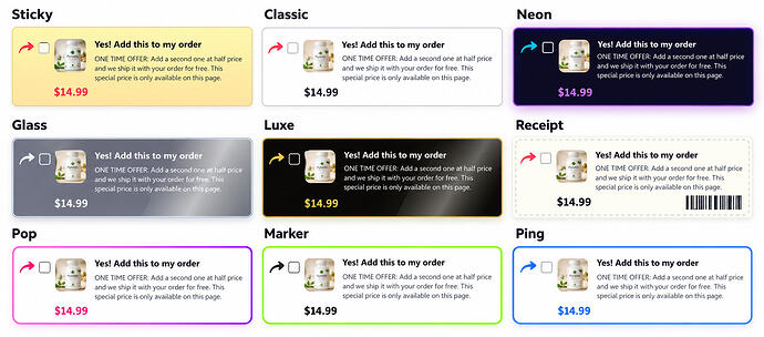 Order bump themes