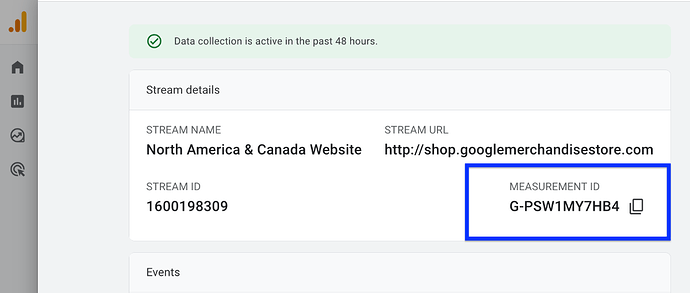 Finding the Measurement ID in Google Analytics 4