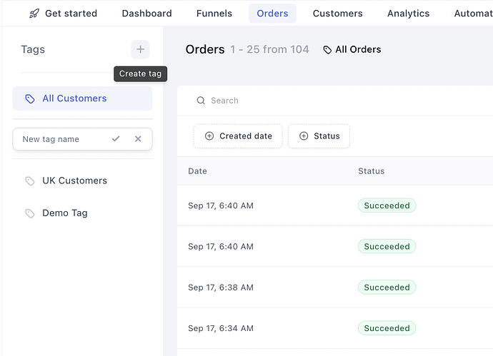 Managing tags