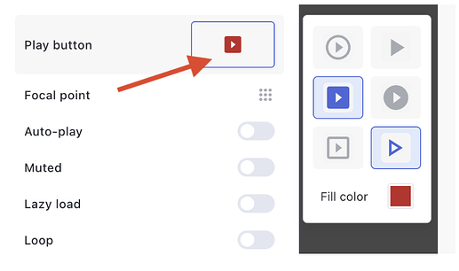 Play button designs
