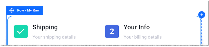 Click the number 2 to reach step two