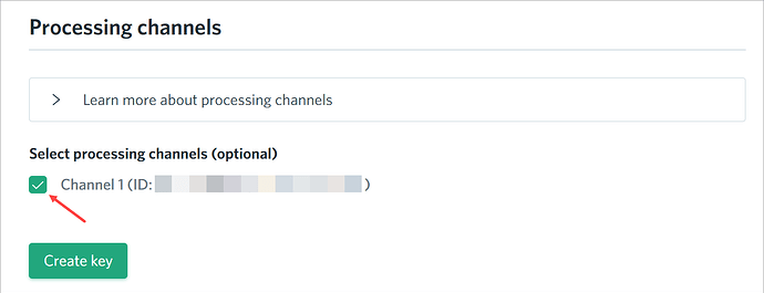 Creating a public API key in Checkout.com