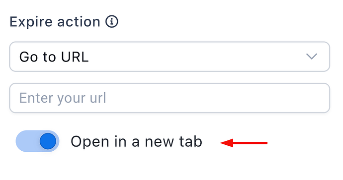 Redirecting when the timer expires