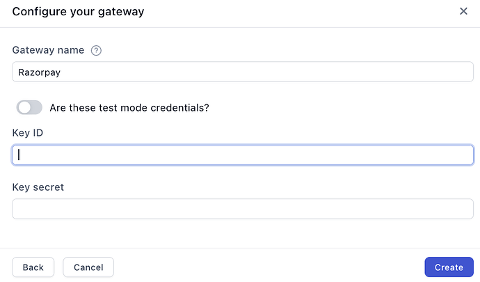 Connecting RazorPay