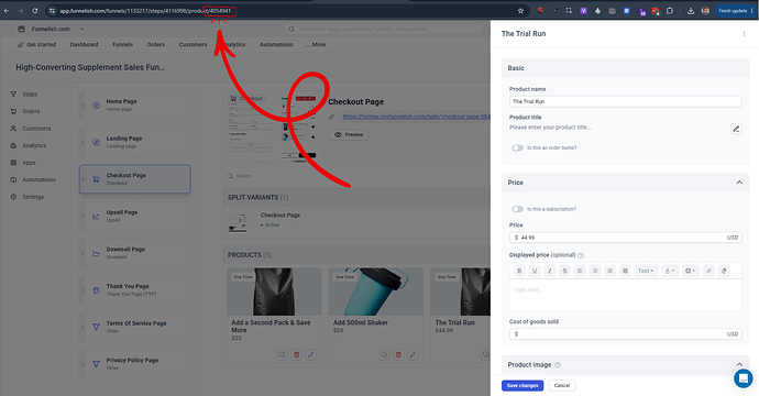 Get Product ID for each package
