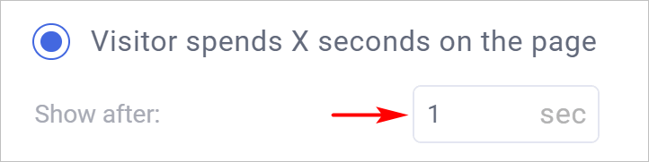 Setting the time on page