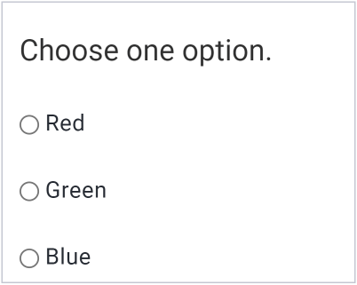 Radio options
