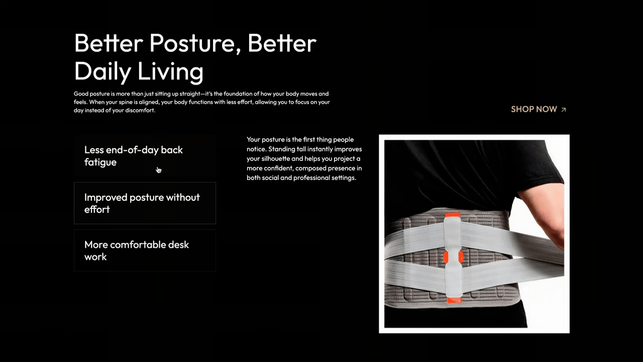 landing offer example